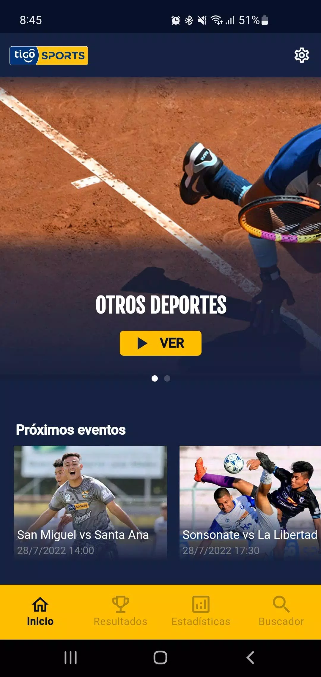 APK ng Tigo Sports El Salvador