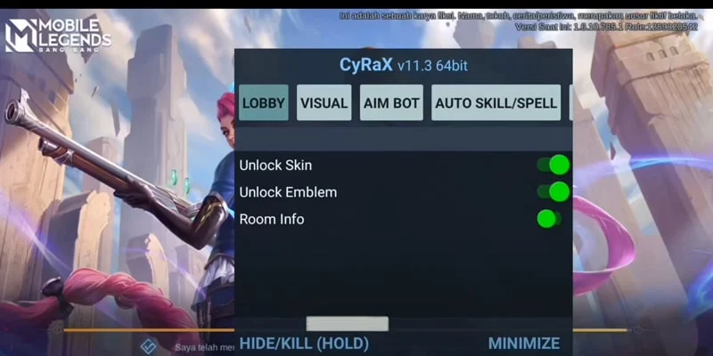 CyRaX MLBB Mod Apk